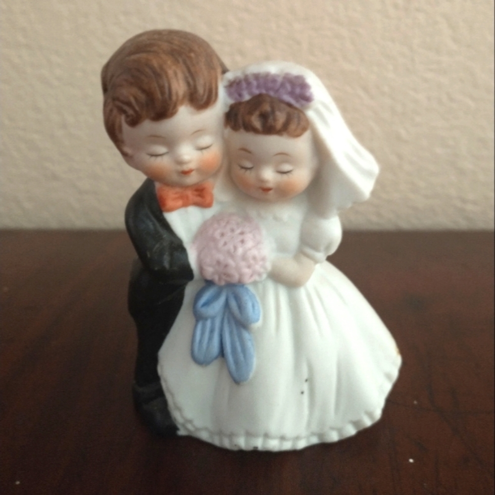 Vintage Wedding cake topper  89